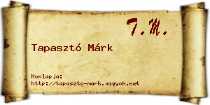 Tapasztó Márk névjegykártya